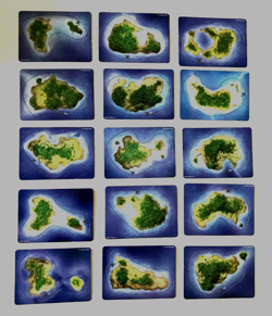 15 Different Island , Pirates of the Caribbean Pocketmodel Cards - Image 1