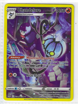 Chandelure TG04/TG30 Trainer Gallery Pokemon Card 150 HP Stage 2 Fire TCG Holo - Image 1