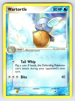 Wartortle 43/100 2006 EX Crystal Guardians Pokemon Card TCG Uncommon - Lp/Vlp - Image 1
