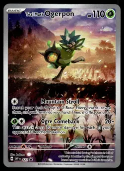 Pokemon TCG SV: Scarlet & Violet Promo Cards #123 Teal Mask Ogerpon NM - Image 1
