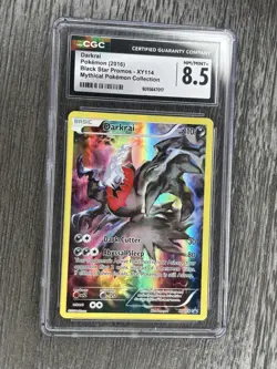 CGC 8.5 MINT Darkrai 2016 Black Star Promos XY114 Pokemon Card - Image 1