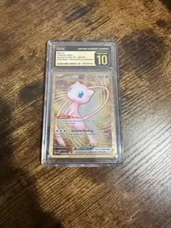 Pokemon 151 Gold Mew EX UPC Metal Promo Card 205/165 CGC PRISTINE 10 - Image 1