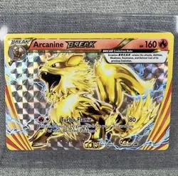 Pokemon TCG Arcanine Break XY180 Promo Card Lightly Played - Image 1