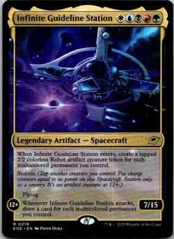 Infinite Guideline Station R Legendary Artifact - Spacecraft Prerelease Cards 21 - Image 1