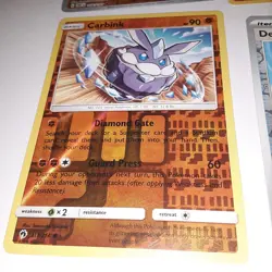 9 Pokemon Cards Card lot Pulpitar 2023 Carbink 2018 Machop 2017 Shellos - Image 4