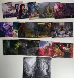 Magic the Gathering Art cards lot of 300 cards, 19 gold stamped various sets - Image 3
