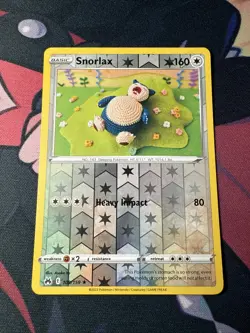 Snorlax 2023 # 109/159 Crown Zenith Reverse Holo Rare Card Pokemon TCG - Image 1