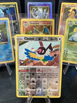 Chatot - 142/192 - Rebel Clash - Reverse Holo - Pokemon TCG Card - NM - Image 1
