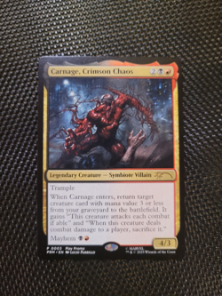 MTG Spider-Man Carnage, Crimson Chaos | Play Promo PRM #003 | Lucio Parrillo Art - Image 1