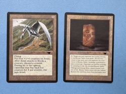 MTG Antiquities Edition Clockwork Avian and Bronze Tablet! 1994 Vintage Magic! - Image 1