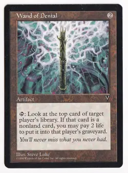 Magic The Gathering Visions Wand of Denial MTG TCG CCG - Image 1