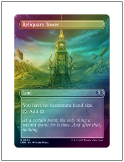 1x Reliquary Tower, Foil, Borderless Art, Magic MTG NM - Image 1