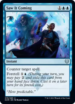 4x Saw It Coming NM-Mint, English Kaldheim MTG Magic - Image 1