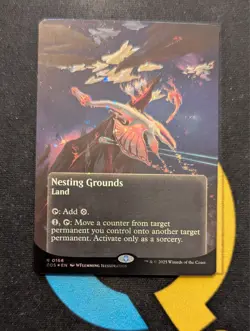 Nesting Ground Galaxy Foil Borderless Edge of Eternities Stellar Sights 166 MTG - Image 1
