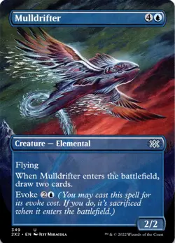 MTG Mulldrifter (Borderless) | NM | Double Masters 2022 - Image 1