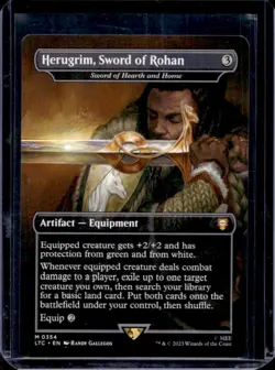 2023 Magic MTG Lord of Rings Herugrim, Sword Rohan Commander Decks Foils #0354 - Image 1