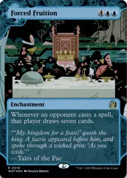 MTG Forced Fruition Foil NM Wilds of Eldraine: Enchanting Tales Magic 18 - Image 1