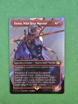 MTG Firion, Wild Rose Warrior (Borderless) (Surge Foil) Final Fantasy - Image 3
