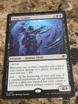 ELEGY ACOLYTE Magic Gathering MTG Edge of Eternities - Image 1