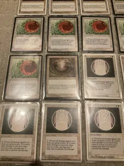 Lot of (21) 1995 Magic The Gathering Circle of Protection Green RARE Cards - Image 3