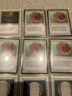 Lot of (21) 1995 Magic The Gathering Circle of Protection Green RARE Cards - Image 5