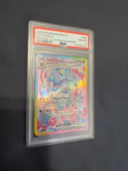 2025 Pokemon Sylveon ex SIR 152/131 PSA 8 NM-MT - Prismatic Evolutions - Image 1