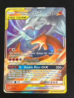 Reshiram & Charizard GX 20/214 Pokemon TCG Sun & Moon Unbroken Bonds NM - Image 1