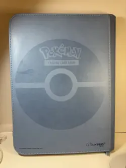 Pokemon TCG Premium Ultra-Pro Binder Lucario 9 Pocket Binder Unsealed Used - Image 4