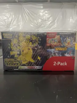 Pokemon Surging Sparks ETB + Booster Bundle Costco 2-pack Sealed - Image 1