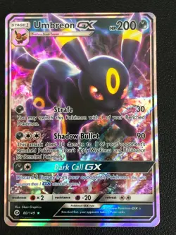 Umbreon GX 80/149 - SM Base Set #80 Holo Rare Pokemon - Image 1