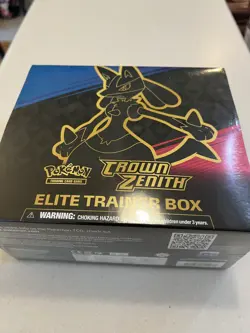Pokemon TCG Sword & Shield Crown Zenith ETB Elite Trainer Box Factory Sealed- - Image 1