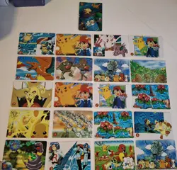 POKEMON - Japanese Sticker LOT Pocket Monsters PRISM Vending 21 Stickers! LOOK! - Image 1
