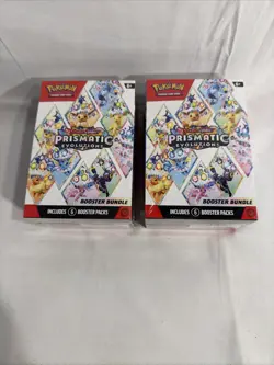 Pokemon TCG Prismatic Evolutions Booster Bundle Sealed x2 (Lot of 2) - Image 1