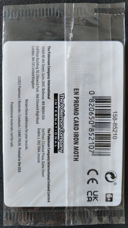 Pokemon Iron Moth SEALED Holo Rare Promo Stamp Paradox Rift Set 028/182 - Image 2