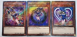 YuGiOh TCG | 3x Dark Magician Girl Set | Platinum Secret Rare | Mint | RA03 | 1s - Image 1