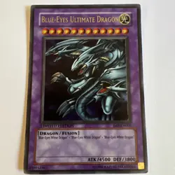 Yu-Gi-Oh! TCG Blue-Eyes Ultimate Dragon JMP-EN005 LP Limited Edition - Image 1