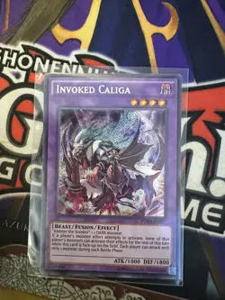 Yu-Gi-Oh! TCG Invoked Caliga Fusion Enforcers FUEN-EN027 Unlimited Secret Rare - Image 1