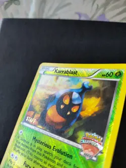 Pokemon Karrablast Staff Stamp Championship Series Promo 9/101 NM Card - Image 2
