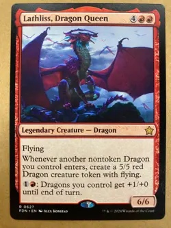 MTG 1x Lathliss, Dragon Queen # 627 Foundations Magic the Gathering Card x1 NM - Image 1