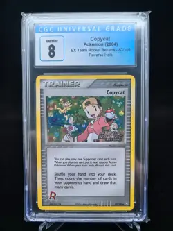 COPYCAT REVERSE HOLO CGC 8 83/109 TEAM ROCKET RETURNS 2004 POKEMON CARD - Image 1