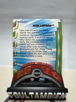 Lapras 131 HV13 NM Ultra Rare Holo Heroes Villains Blue Topps Logo Pokemon Card! - Image 2