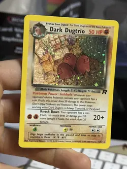 Dark Dugtrio 6/82 Team Rocket 2000 Holo Rare WOTC Pokemon Card TCG - Image 3