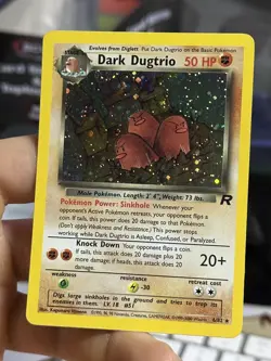 Dark Dugtrio 6/82 Team Rocket 2000 Holo Rare WOTC Pokemon Card TCG - Image 4