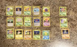 Vintage 18 Card Pokemon 1st Edition Lot - Base Set, Fossil & More! (READ DESC) - Image 1