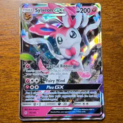 Sylveon GX 92/145 - Guardians Rising Ultra Rare 2017 - Pokemon TCG Card LP - Image 1