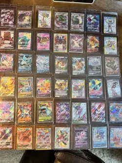 (42) LOT Pokemon Cards ALL RARE HOLO Alt art Full Art All In Card Savers LOOK - Image 1