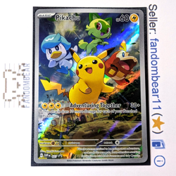 2023 Pikachu FULL ART Pokemon Center Promo card SVP027 Scarlet & Violet NM/LP - Image 1