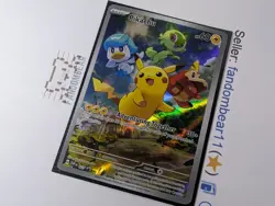 2023 Pikachu FULL ART Pokemon Center Promo card SVP027 Scarlet & Violet NM/LP - Image 4
