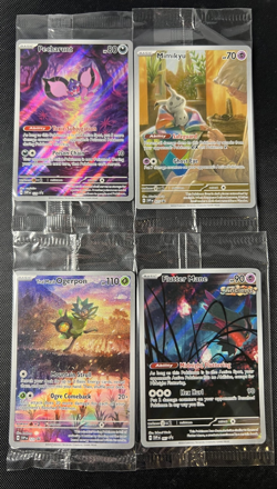 Pokemon TCG ETB Sealed Promo S&V Mixed Card Lot of 4 Mimikyu Pecharunt Ogerpon - Image 1