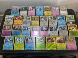 30 Pokemon Cards Lot WOTC VTG ALL RARE HOLO Keldeo Kyogre Mew Zacian - Image 1